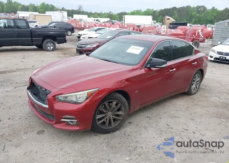 2014 Infiniti Q50 Premium from USA, damaged, VIN JN1BV7AR9EM698255